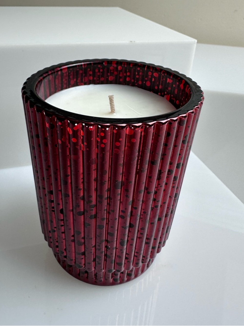Crate & Barrel Fete Cider and Cinnamon Candle NWOB